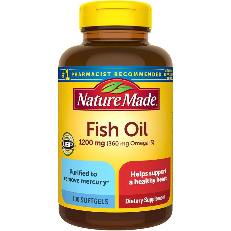 Nature Made Fish Oil Softgel, 1200mg., 100ct