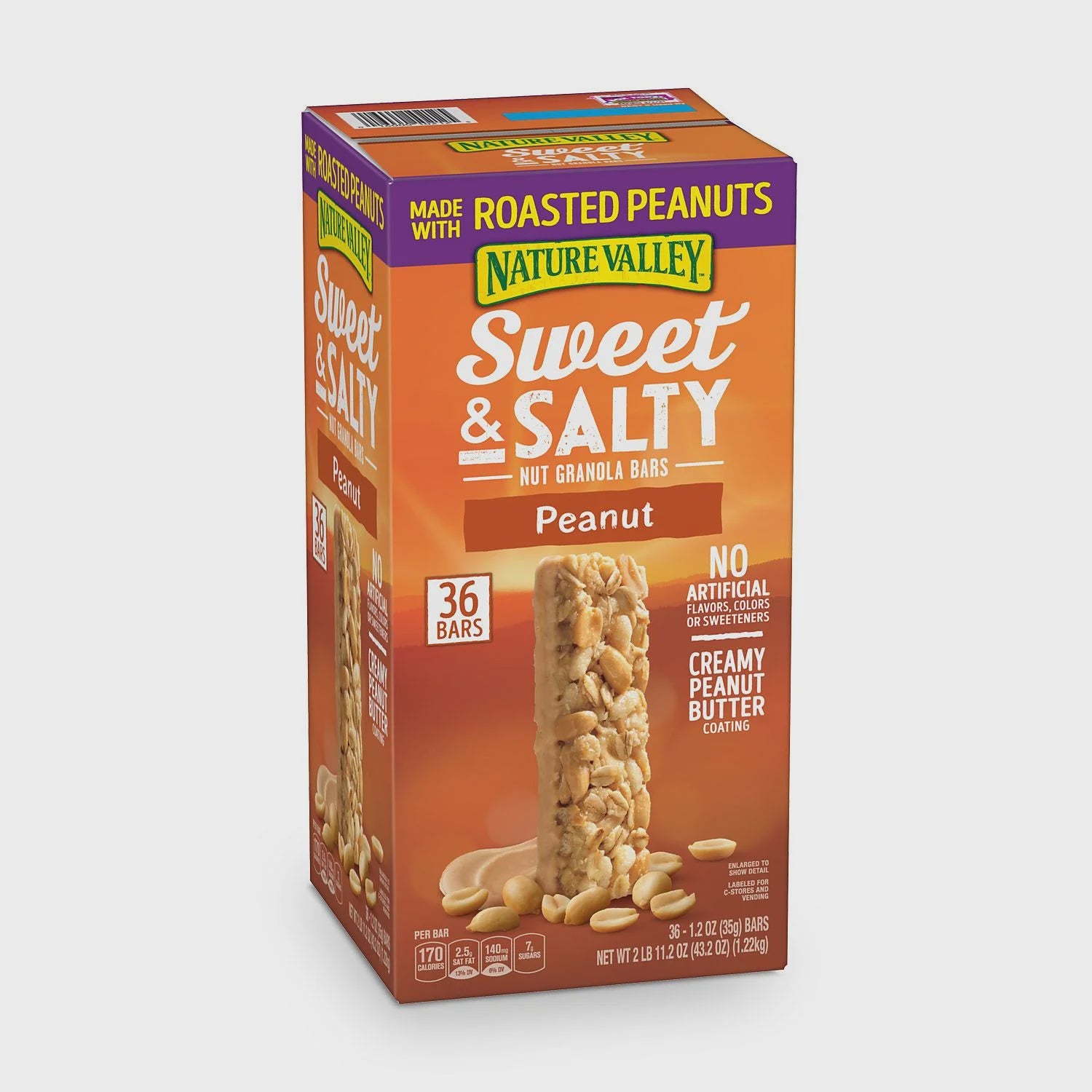 Nature Valley Sweet and Salty Nut Peanut Granola Bars, 36 ct.