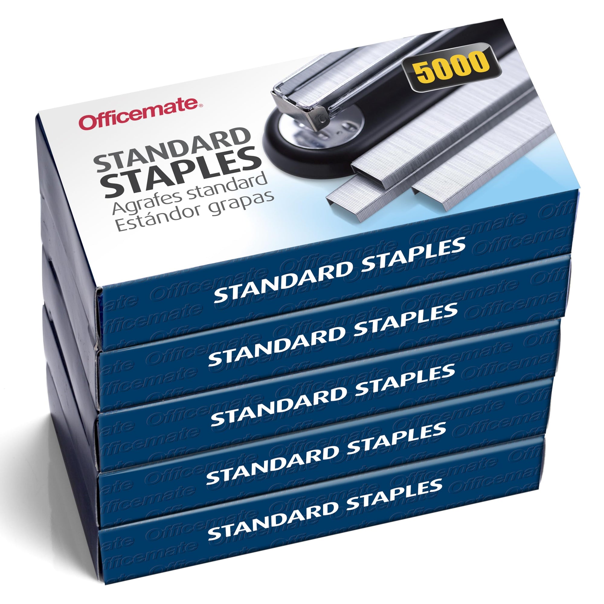 Officemate Standard Staples, 5 Boxes