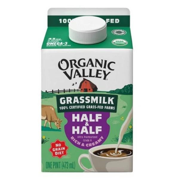 Organic Valley Grassmilk Half & Half 16 oz