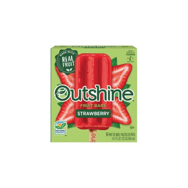 Outshine Strawberry Fruit Ice Bars 6 ct, 14.7oz