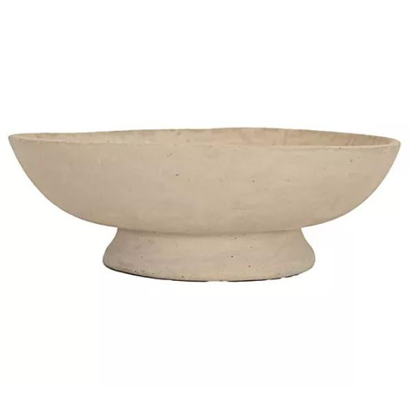 Paper Mache Footed Bowl - Decorative Use