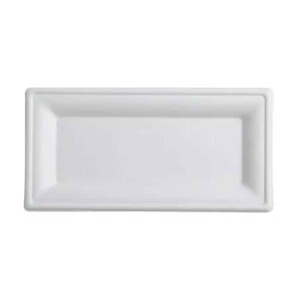 Papstar "Pure" Rectangle Plates Sugar Cane 13x26cm 50pk