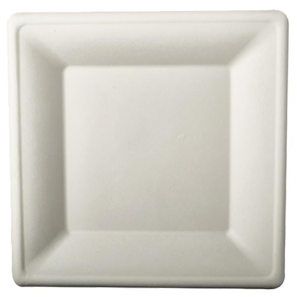 Papstar "Pure" Square Plates Sugar Cane 26x26cm