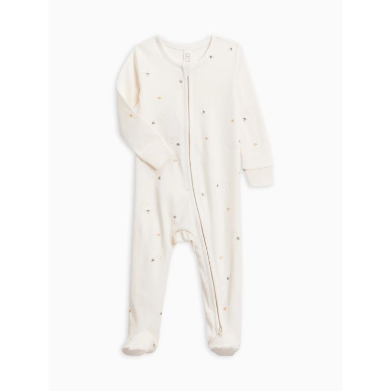 Colored Organics Peyton Zipper Footed Sleeper