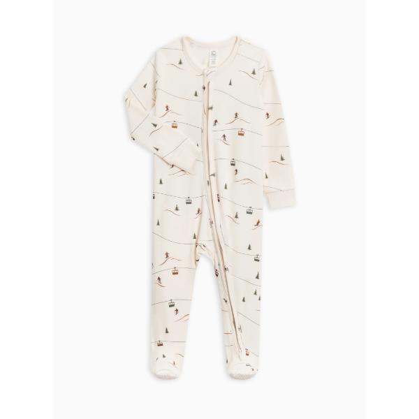 Colored Organics Peyton Zipper Footed Sleeper