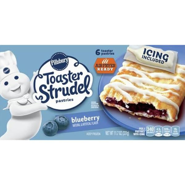 Pillsbury Toaster Strudel Blueberry Pastries, 6ct