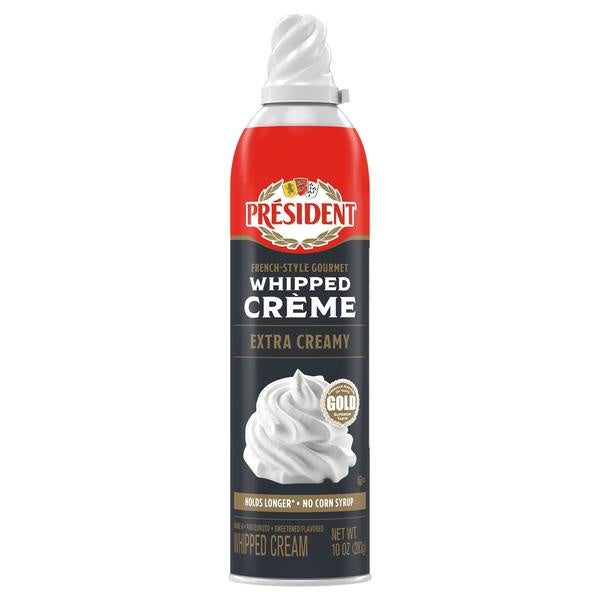 President Spray Whipped Creme 10 oz