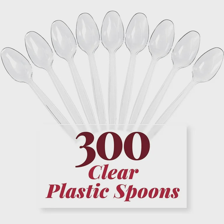 Prestee 300 Clear Plastic Spoons $22.99