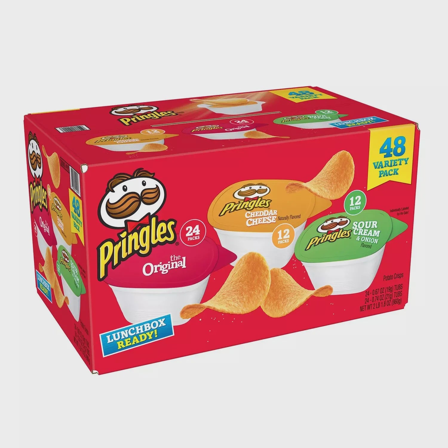 Pringles Snacks Stacks Variety Pack Chips, 48 pk.