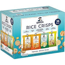 Quaker Rice Crisps Variety Pack, 36 pk.