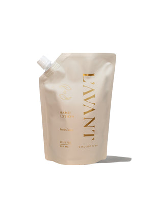 L'AVANT Hand Lotion Refill, Fresh Linen, 20oz