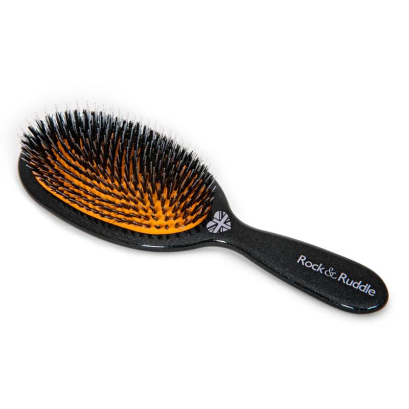 Rock & Ruddle Black Stardust Hairbrush - Small