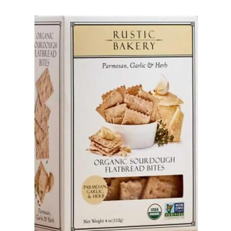 Rustic Bakery Parmesan Garlic & Herb Flatbread Bites 4oz