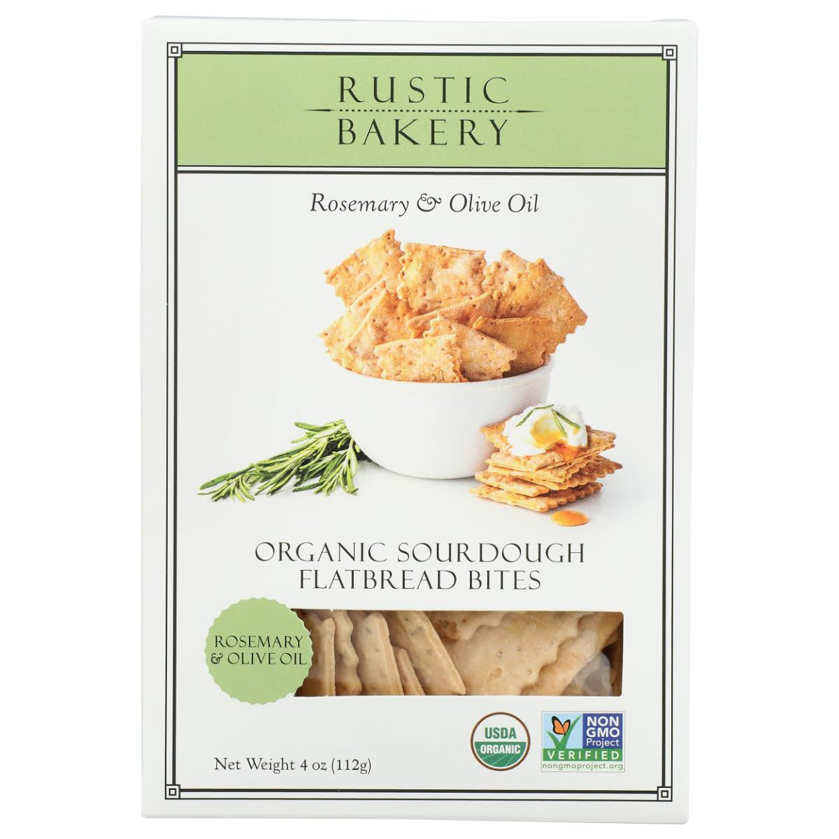Rustic Bakery Rosemary & Olive Oil Flatbread Bites 4oz