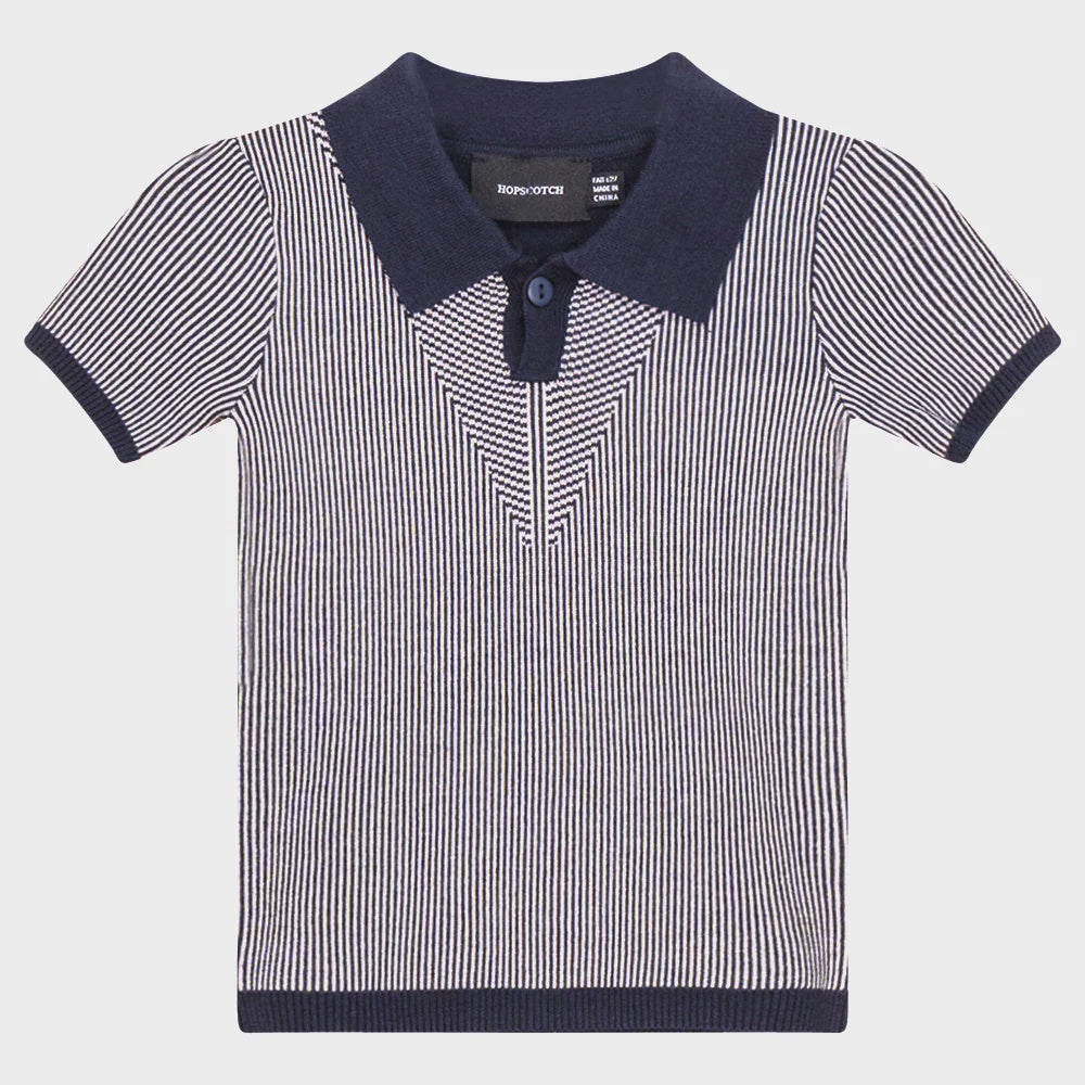 Hopscotch Knit Polo Shirt