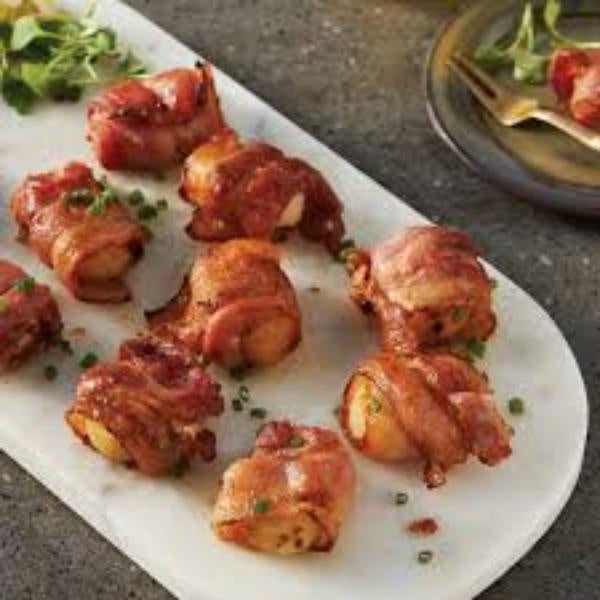 Scallop Medallion Bacon Wrapped Frozen 25ct PFG