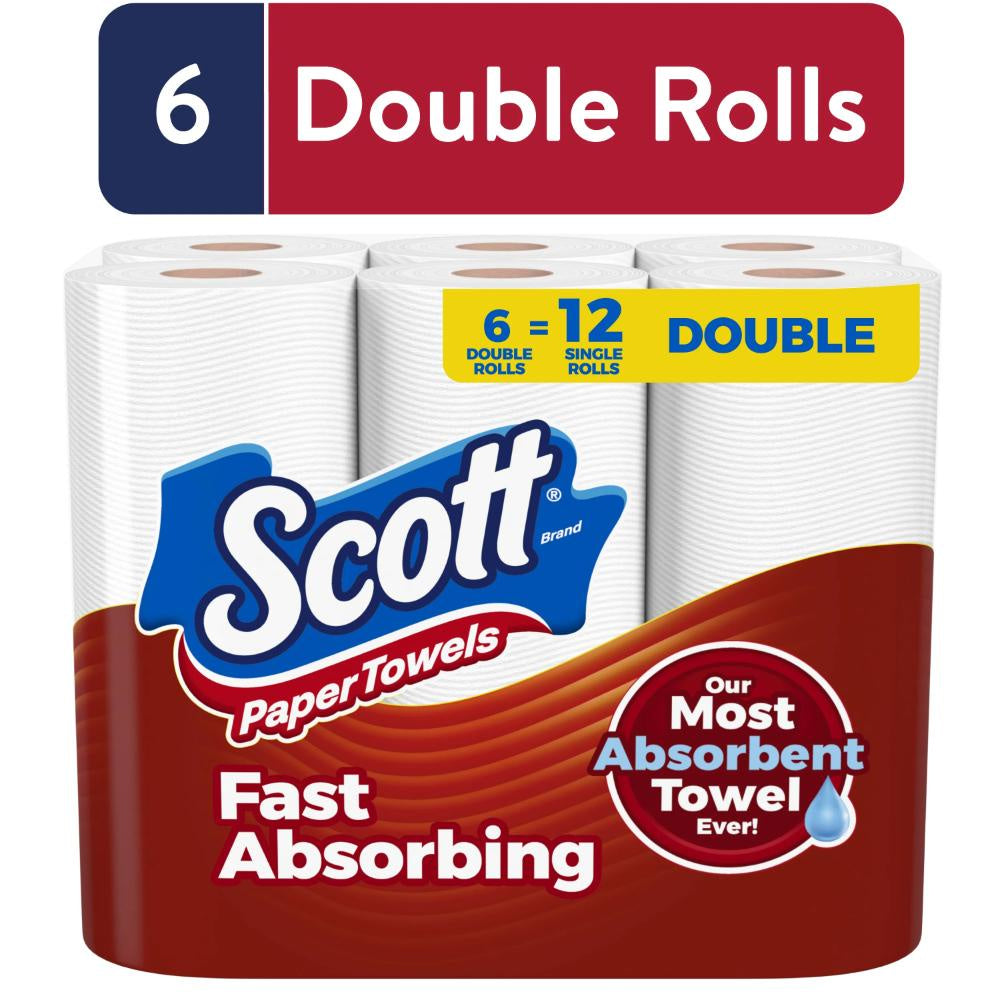 Scott Paper Towel Double Choose-a-Size 6 rolls