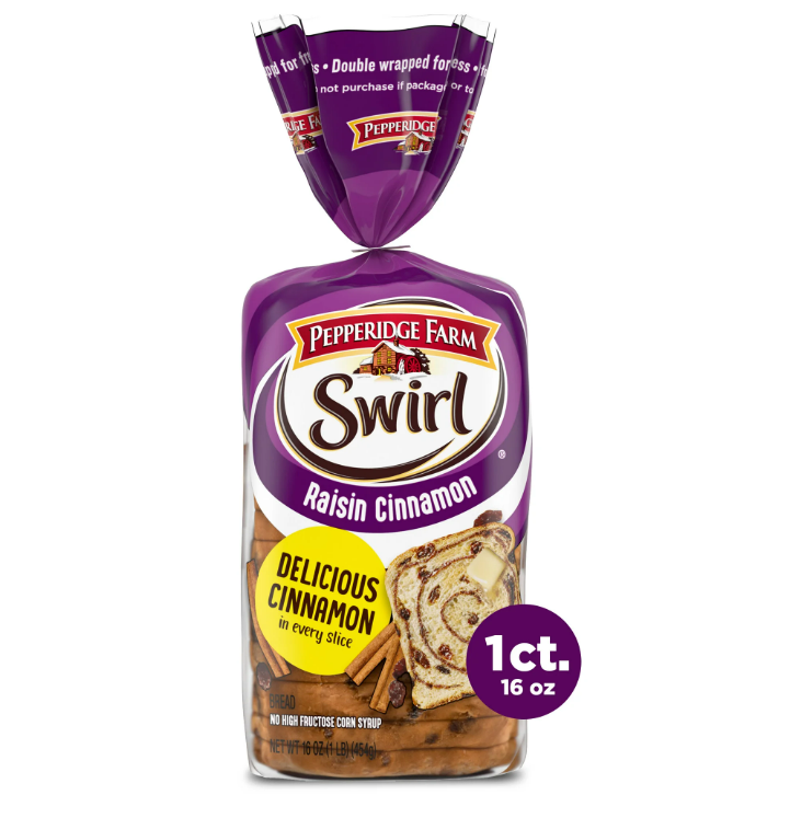 Pepperidge Farm Swirl Cinnamon Raisin Bread 16oz