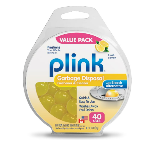 Plink Garbage Disposer Cleaner and Deodorizer Citrus Scent, 40ct