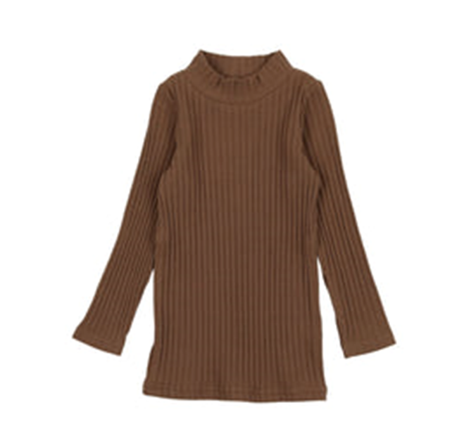 Rib Mockneck - Camel / 5T