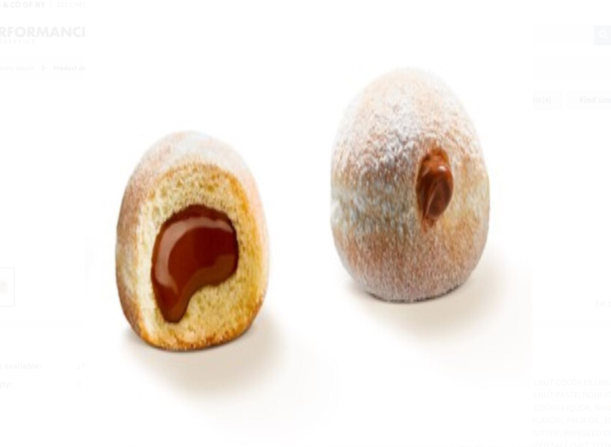 Mini Beignet, Cocoa Hazelnut, 35 ct