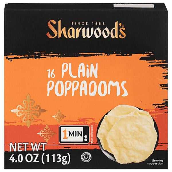 Sharwood's Poppadoms Plain 16ct