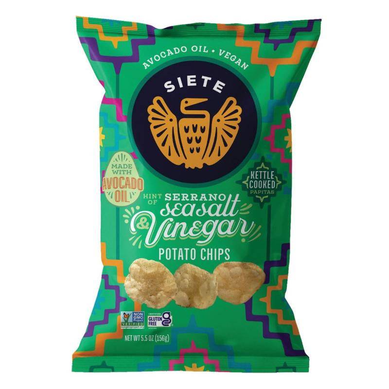 Siete Potato Chips, Salt & Vinegar 5.5oz