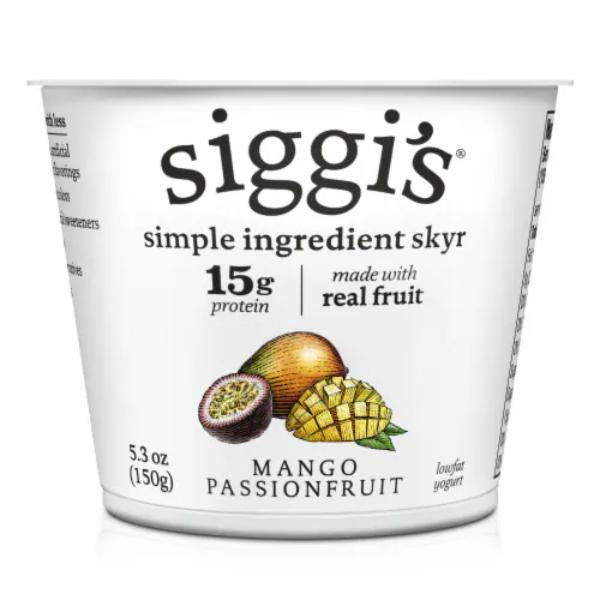 Siggi's Lowfat Mango Passionfruit Yogurt 5.3 oz