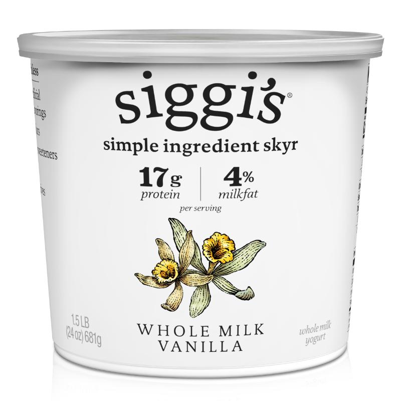 Siggi's Whole Milk Vanilla Yogurt, 24 oz