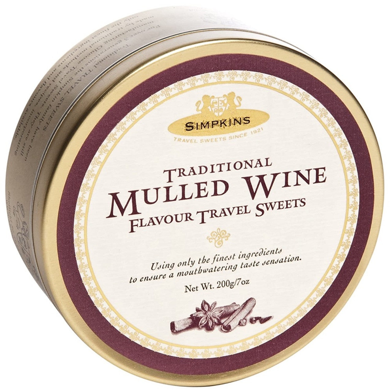 Simpkins Classic Mulled Wine Flavour Travel Sweets 200g