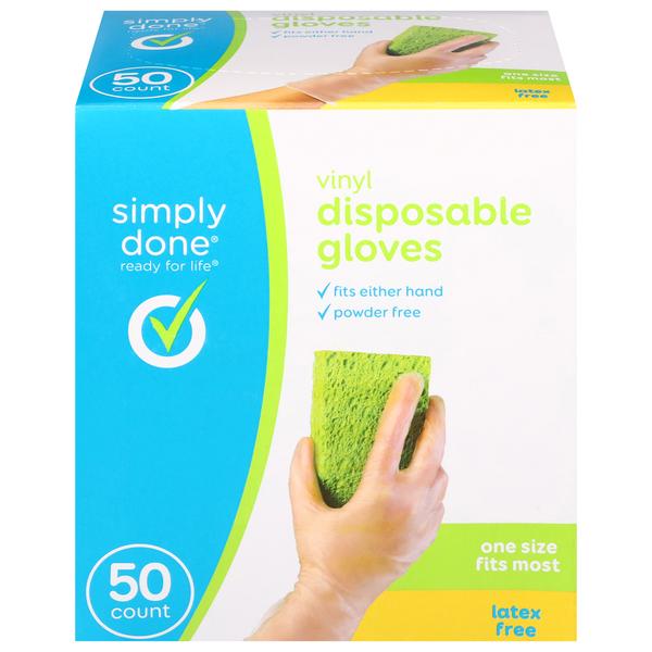 Simply Done Disposable Gloves, Food Safe 50ct
