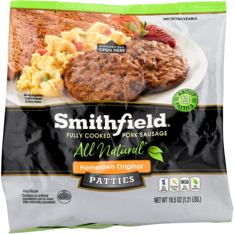 Smithfield Sausage Patties, frozen, 24oz