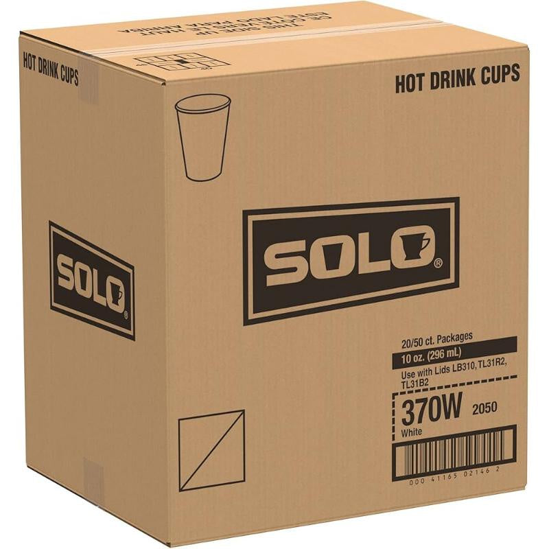 Solo Cup Paper Insulated Hot Cups 1000/case