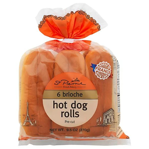 St. Pierre Brioche Hotdog Buns 6ct