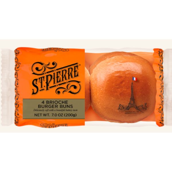 St. Pierre Brioche Hamburger Buns 4ct