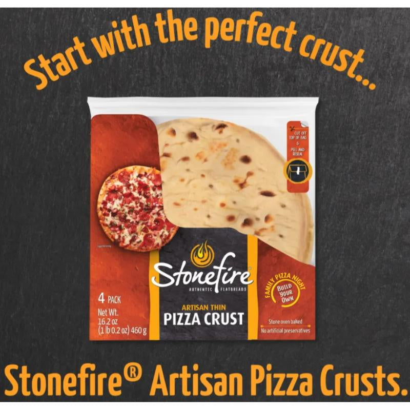 Stonefire Pizza Crust 4 pk, 16.2oz