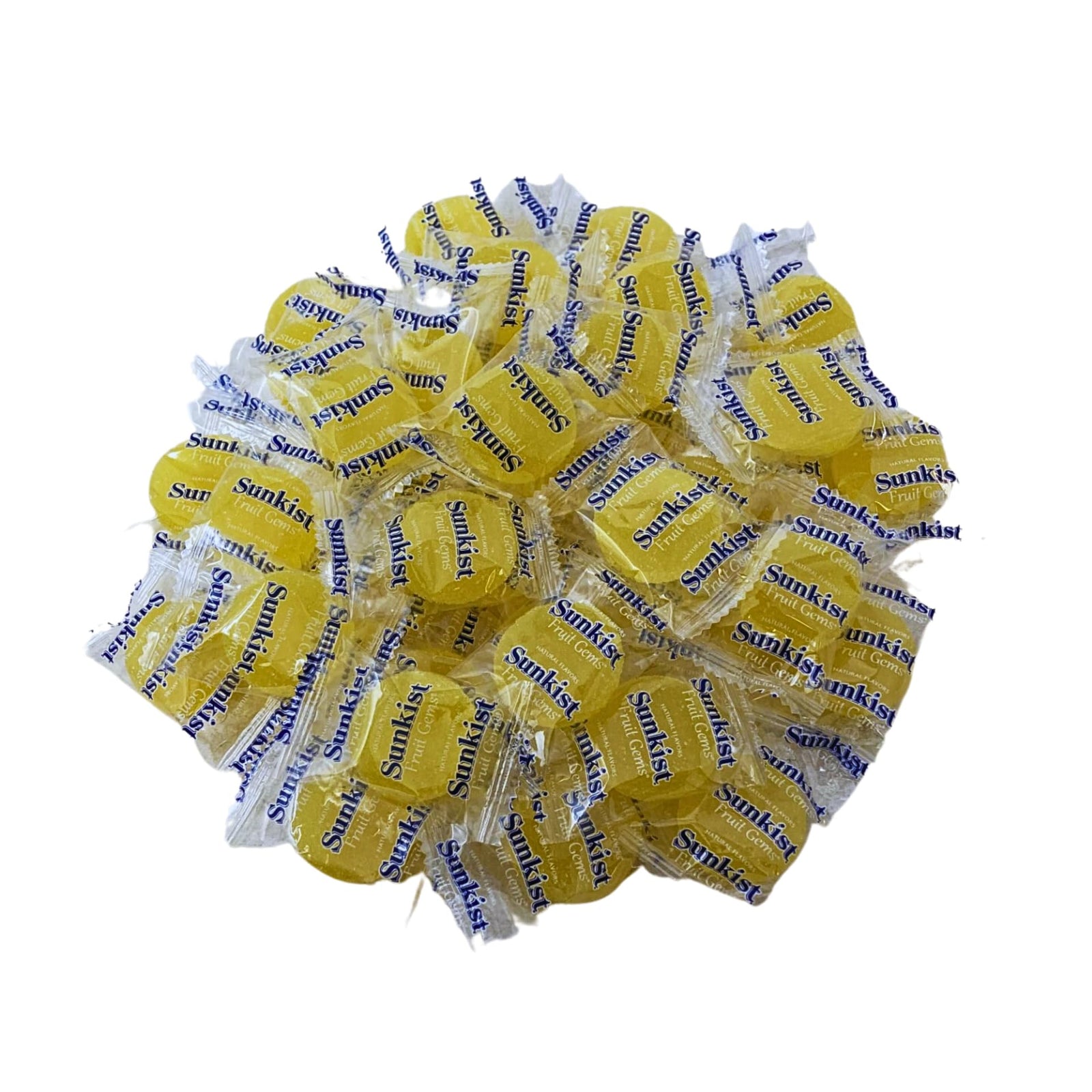 Sunkist Individually Wrapped Fruit Gem Soft Candy Only Lemon Flavor