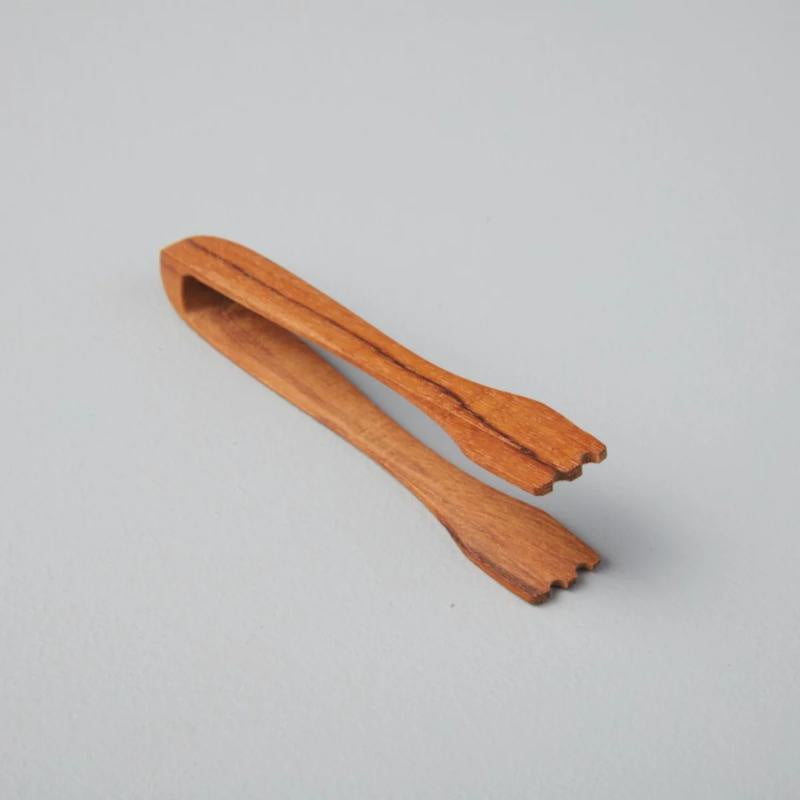 Teak Mini Tongs - 4"