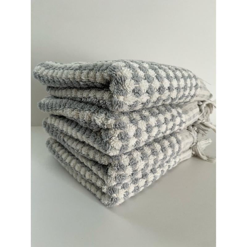 Turkish Hand Towel - Gray Check