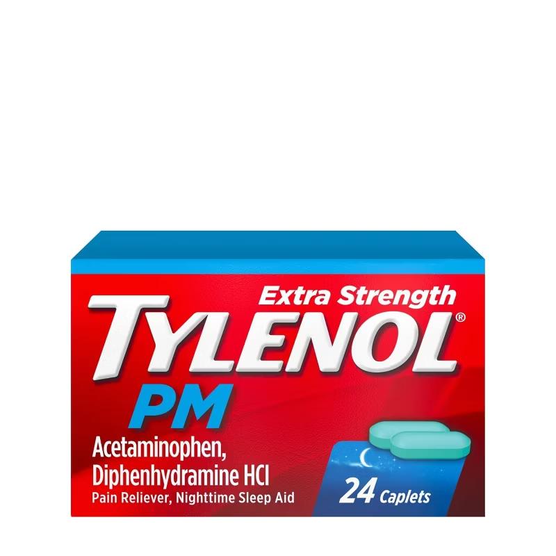 Tylenol PM, Extra Strength, 24 Caplets