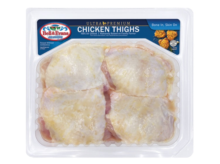 Chicken Thighs B/I Tray Pack Bell & Evans