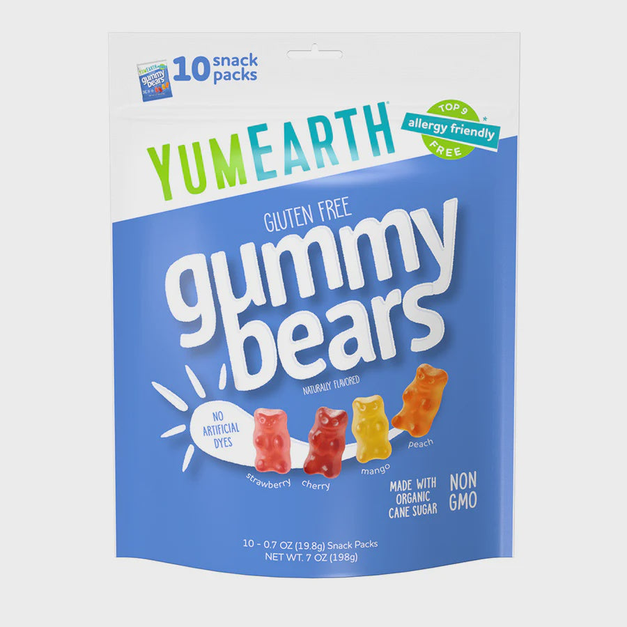 YumEarth Gummy Bears 10pk 7oz