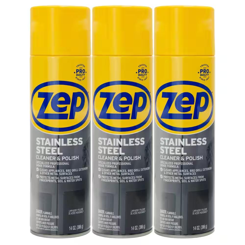 Zep Stainless Steel Cleaner and Polish Pack of 3