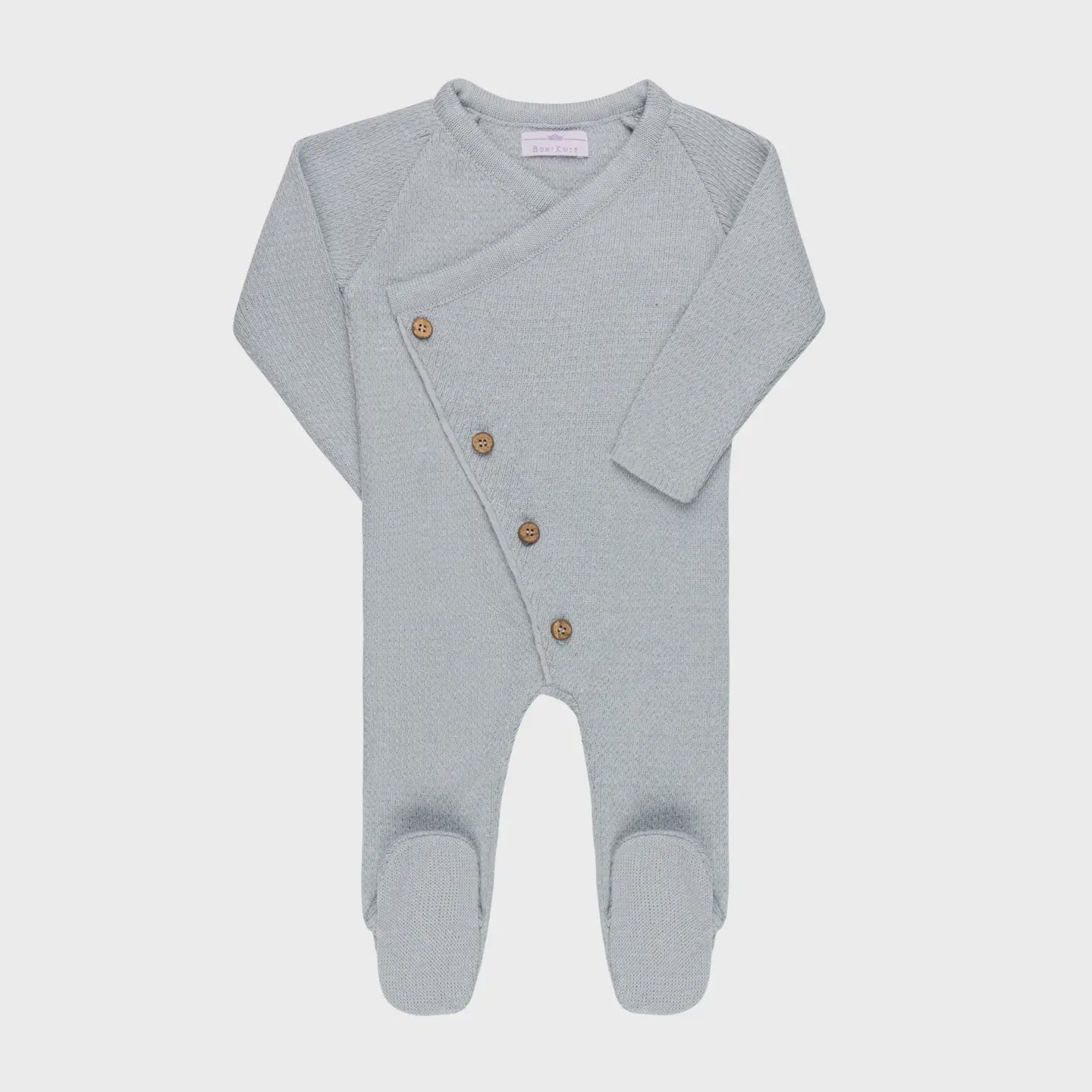 Wrap Footie ~ Powder Blue 0-3M