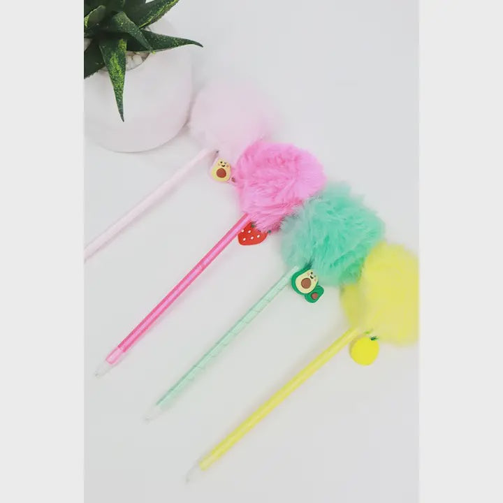 Fruit Pom Pom Pen