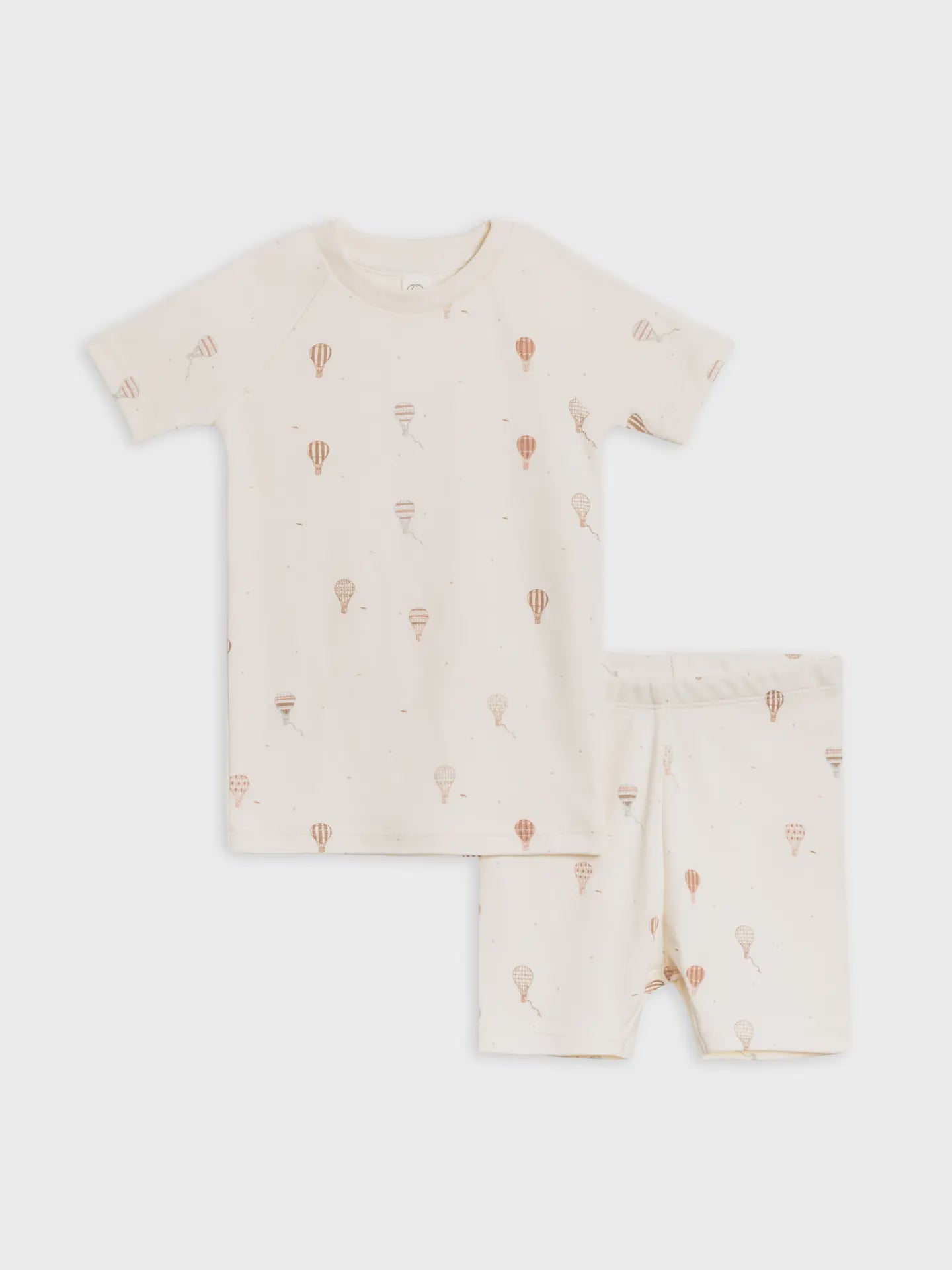 Colored Organics Kids Short Sleeve Jammies - Hot Air Balloon