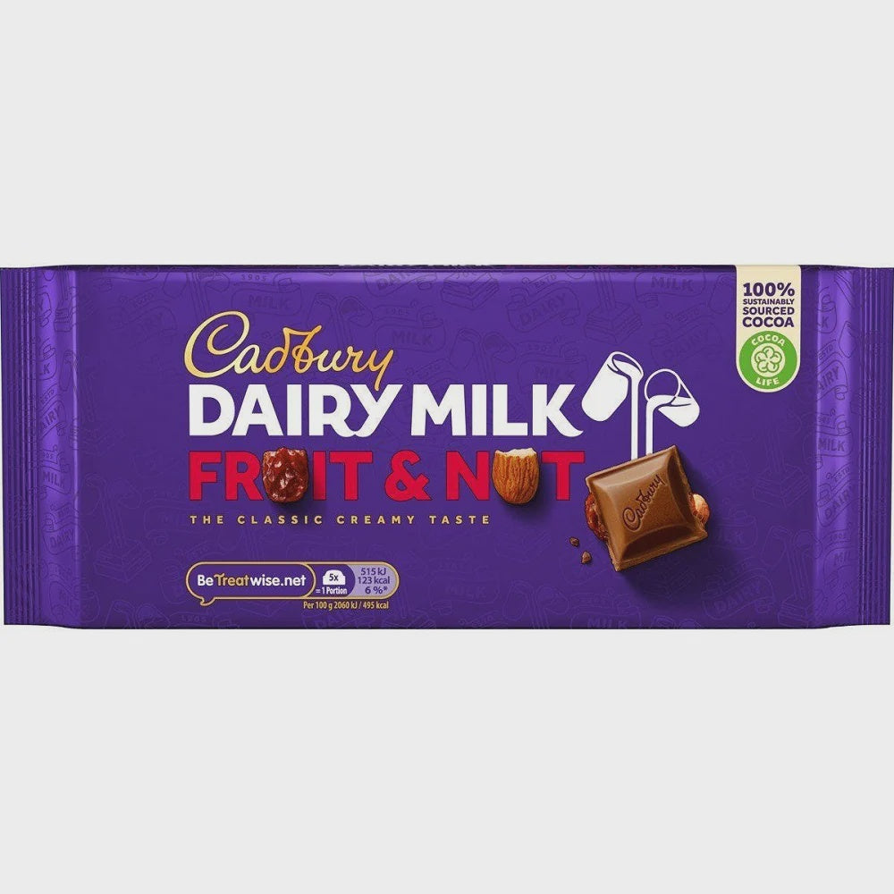 Cadbury Fruit & Nut Bar 180g