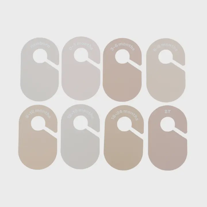 Baby Closet Dividers (Newborn To 24 Months) Neutral Solid