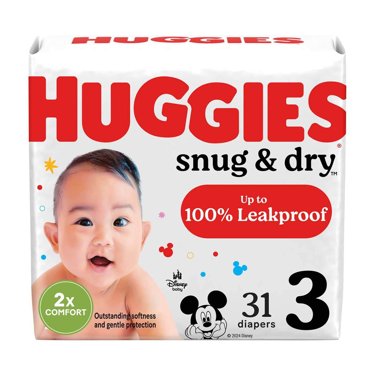 Huggies Snug & Dry Diapers, Size 3 (16-28lb), 31 Ct